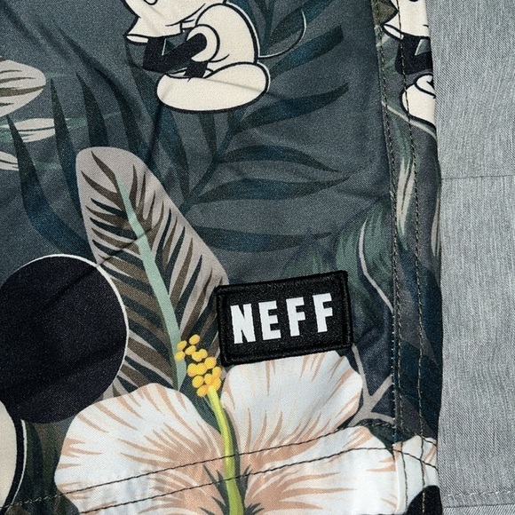 Disney Men's Mickey Mouse Floral Daily Hot Tub Board Shorts for Swimming Medium - Picture 4 of 10